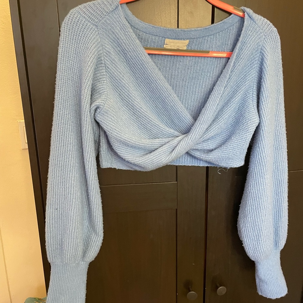 Urban Outfitters Light Blue Knit Sweater